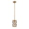 Z-Lite Dealey 1 Light Mini Pendant, Heirloom Brass & Clear 6010MP-HB - alternate 2